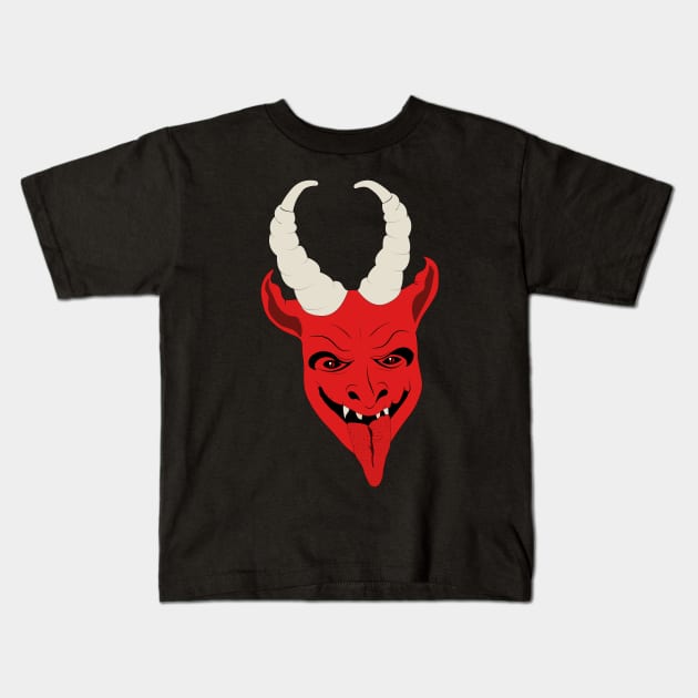 Krampus Kids T-Shirt by bluehair